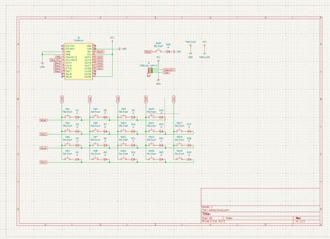 自主設計 分割キーボードの画像