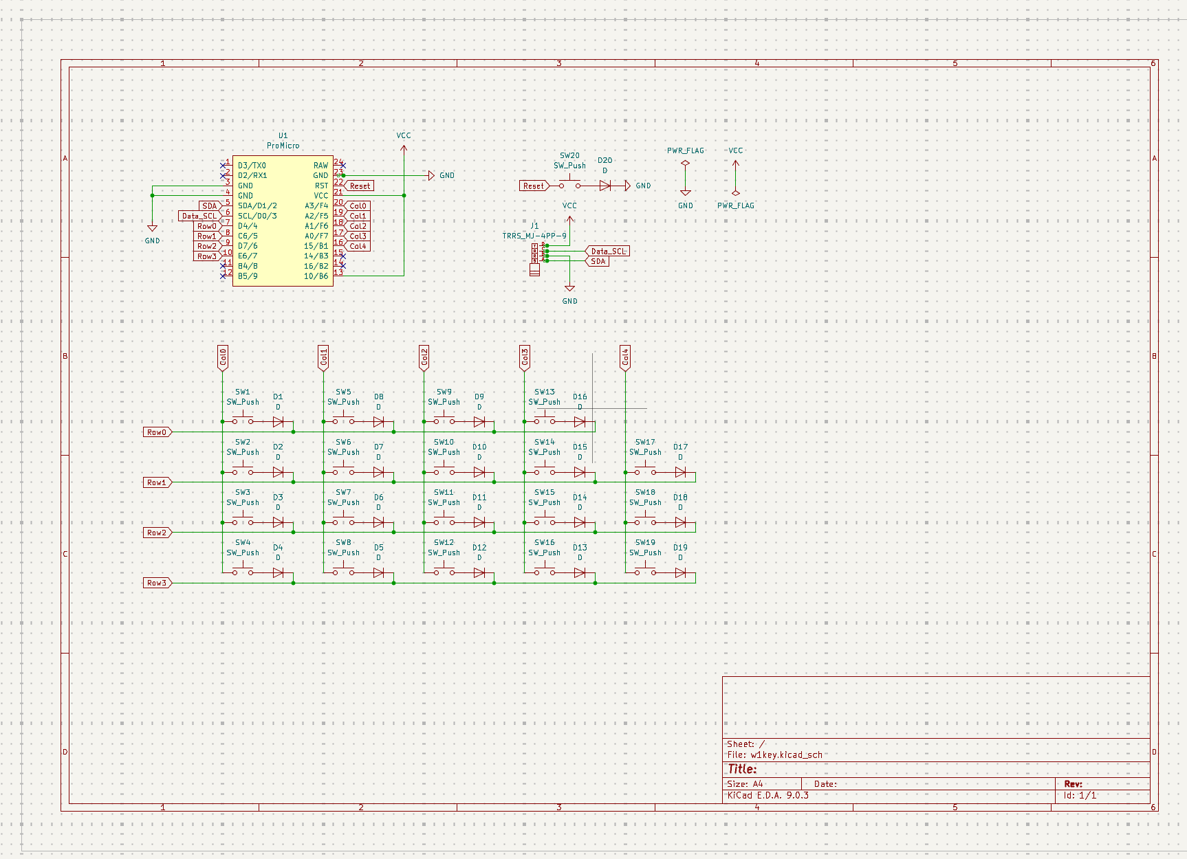 自主設計 分割キーボードの画像